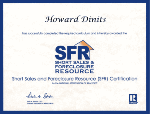 Short Sales and Foreclosure Certification