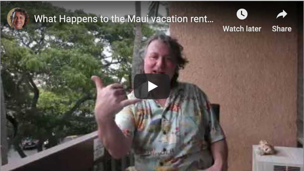 Maui vacation rental bookings